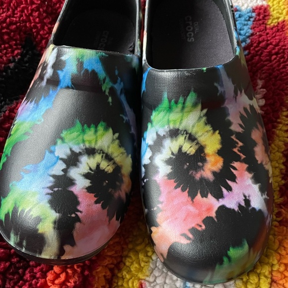 Crocs Go Work Neria pro 11 dual comfort tie dye medical nursing clogs NEW 6 - Picture 4 of 9